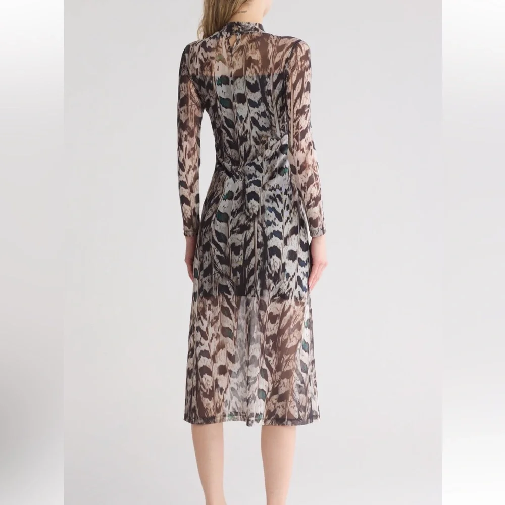 NWT AllSaints Hanna Ines Long Sleeve Mesh Midi
Dress Size 6 - Picture 10 of 10